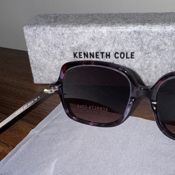 Kenneth Cole Purple Tortoise Shell Sunglasses | NW - Picture 4 of 7